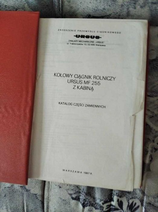Katalog części MF 255 oryginał
