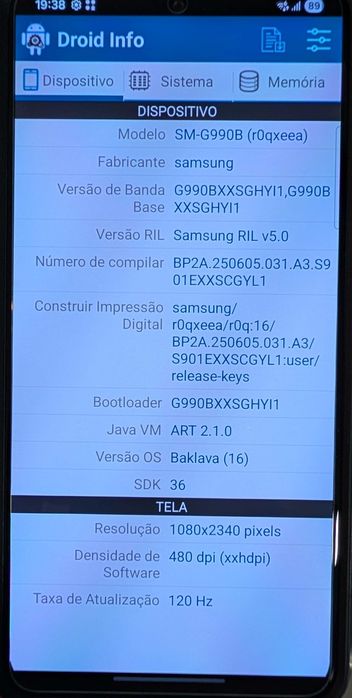 Samsung Galaxy S21 FE versão snapdragon com custom firmware
