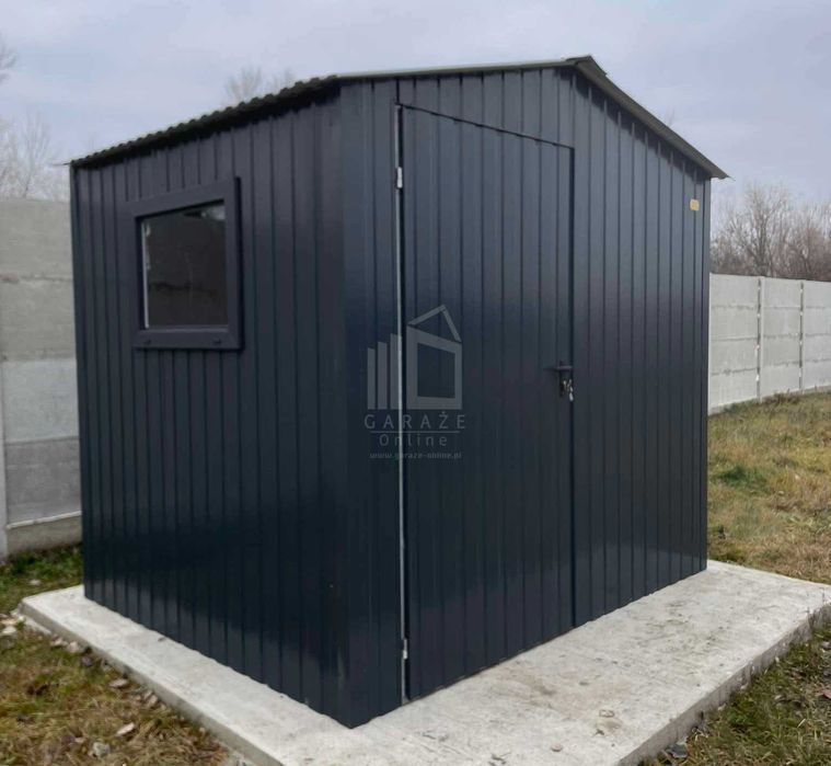 Schowek Domek Ogrodowy 2,5X2M Drzwi Okno Dach Dwuspadowy  Id916