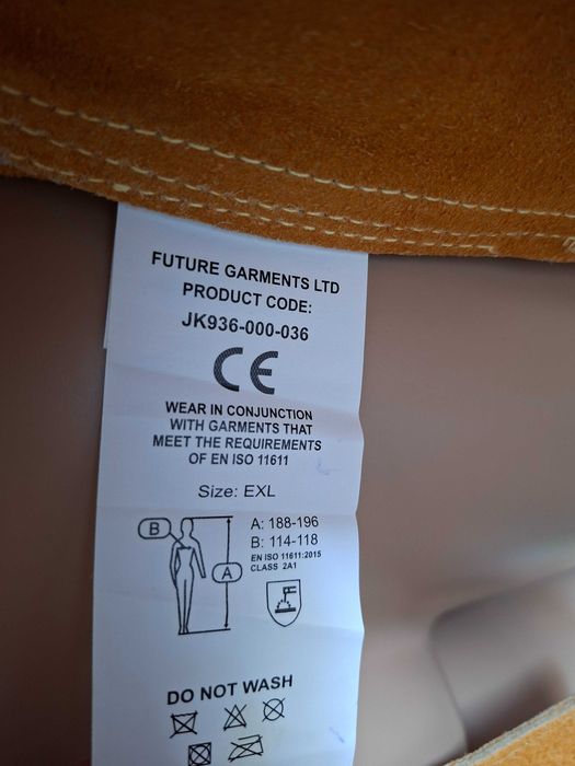 Bluza robocza spawalnicza skórzana trudnopalna ESAB r. XL