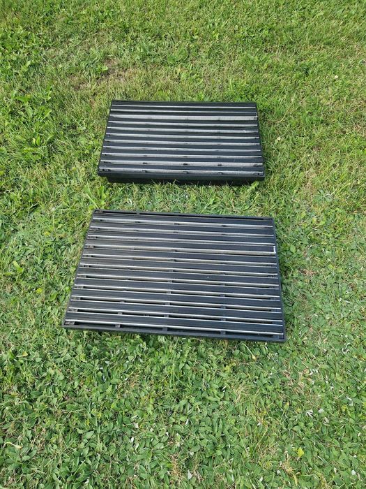 Wycieraczka aluminiowa pod kostkę brukową, koryt z tworzywa