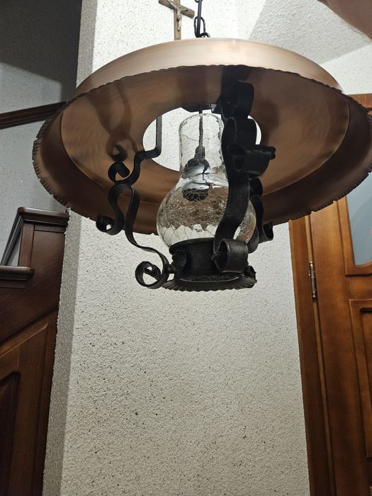 Rustykalna lampa wisząca-styl retro/loft