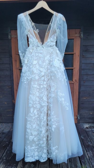 Suknia ślubna Acacia Madioni z trenem xxs xs