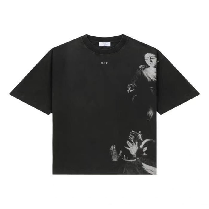 OFF-white футболка мужская унисекс оверсайз оригинал черная варенка