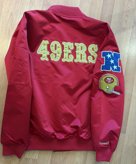 Нова куртка бомбер Mitchell & Ness NFL San  Francisko 49 ers (розмір L)