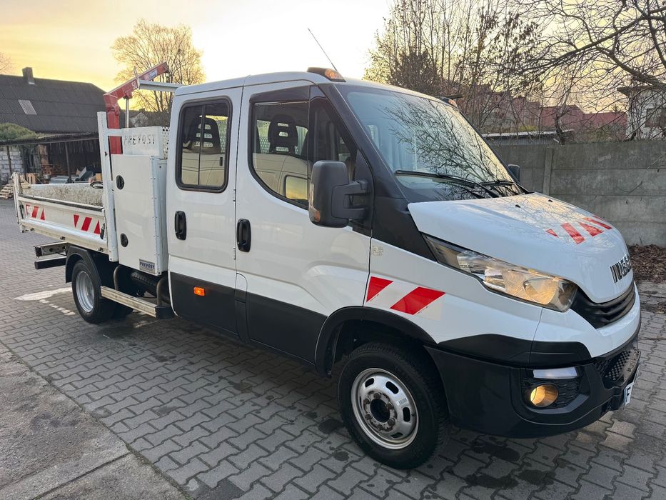 Iveco DAILY 35C16 WYWROTKA DOKA HDS! Kiper KAMERA NAWIGACJA KLIMA TEMPOMAT HAK na 3.5t  BRYGADÓWKA 7-OSOBOWY okazyjna cena! 2.3jtd 156KM do 3,5t
