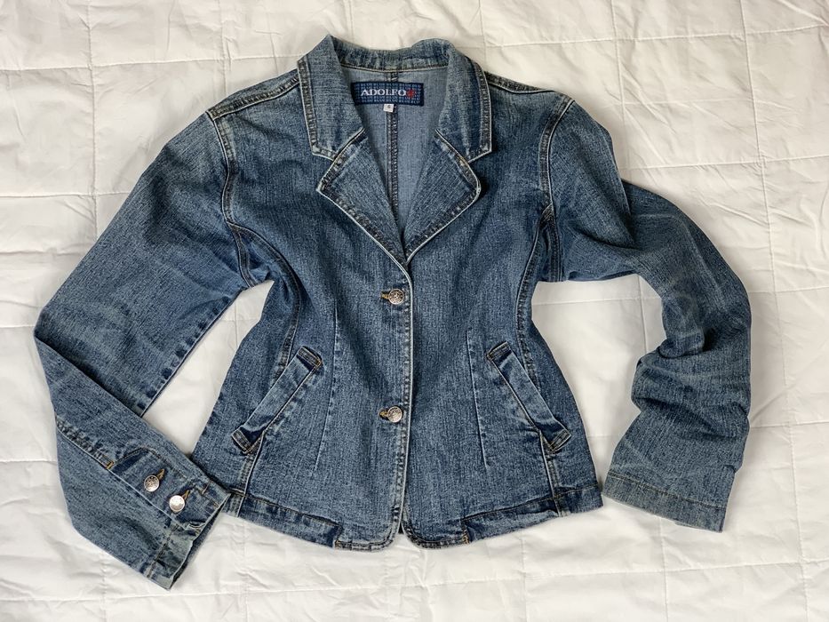 Marynarka damska jeans Adolfo S granatowa