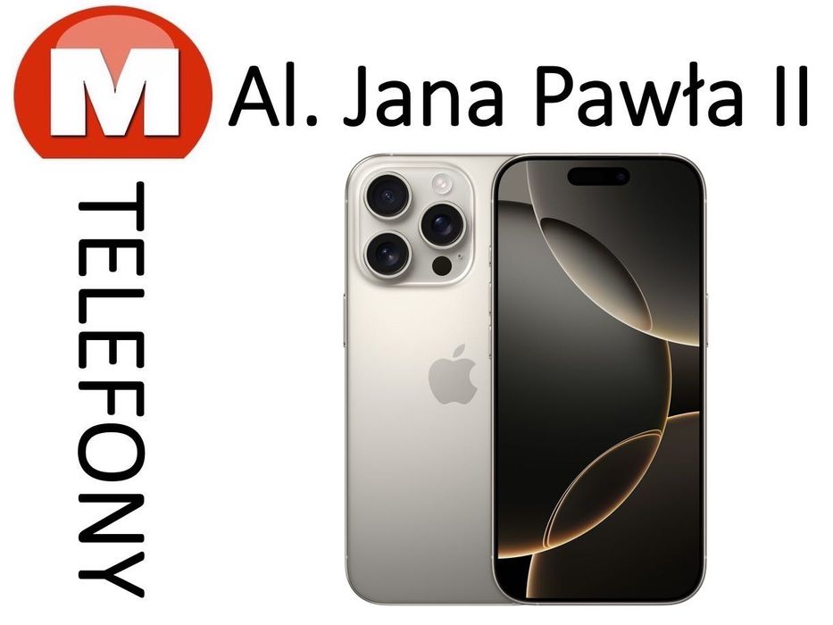 iPhone 16 Pro Max 1TB Natural Titanium Bateria 92% AL JANA PAWŁA