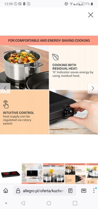 (Super Promocja) Nowa kuchenka elektryczna/ Cookbuddy / Klarste