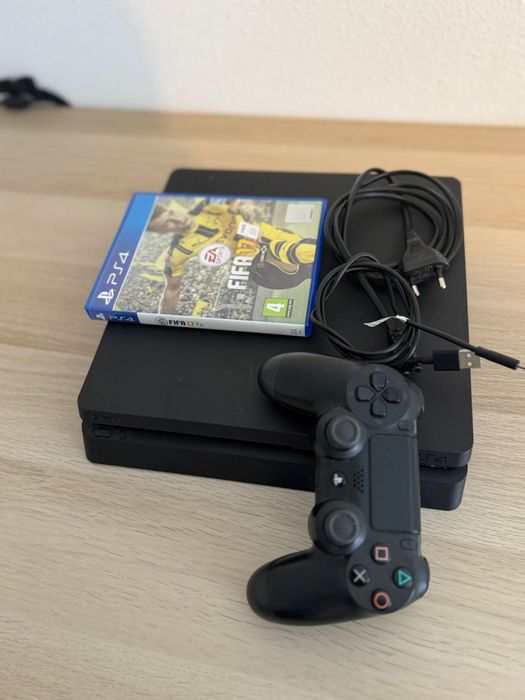 Playstation 4 slim + 1 comando + fifa 17