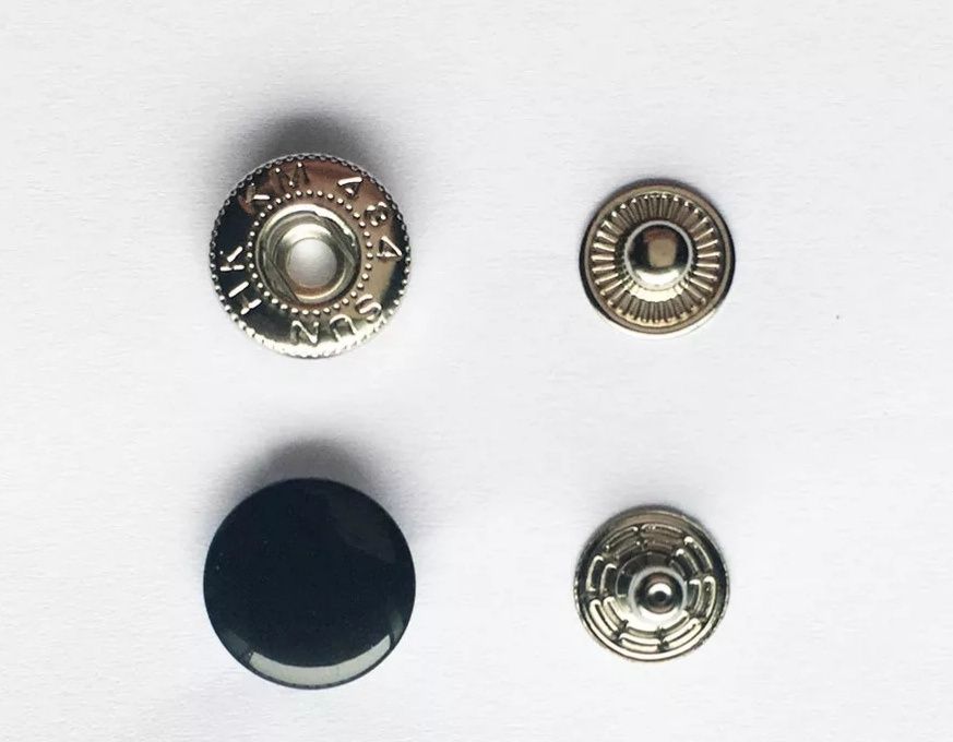 Металлические кнопки  альфа 12мм для кожи