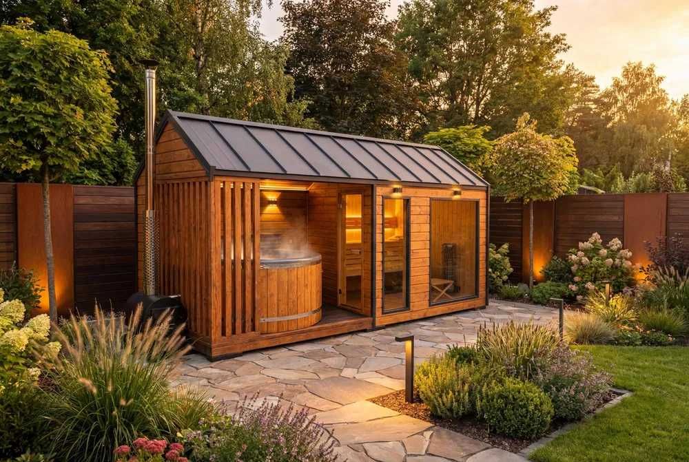 Nowoczesna Strefa SPA 2026 | Sauna + Balia z hydromasażem | BEZPOŚREDNI PRODUCENT
