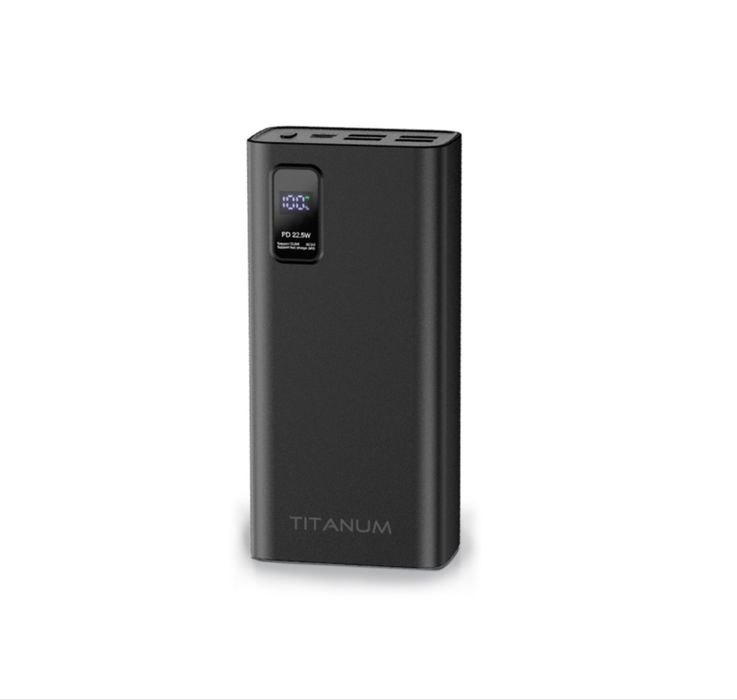 Повербанк TITANUM 728S 30000mAh 22.5W Black