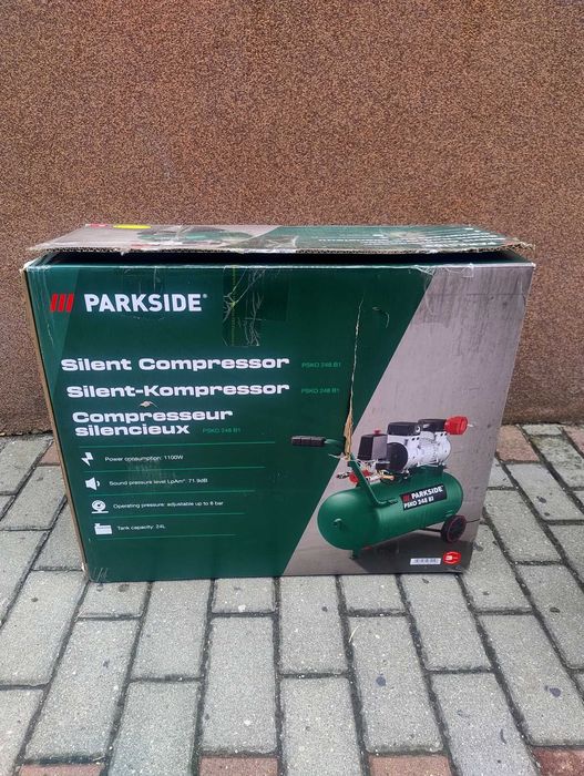 Kompresor bezolejowy Parkside PSKO 248 A1 24 l 8 bar