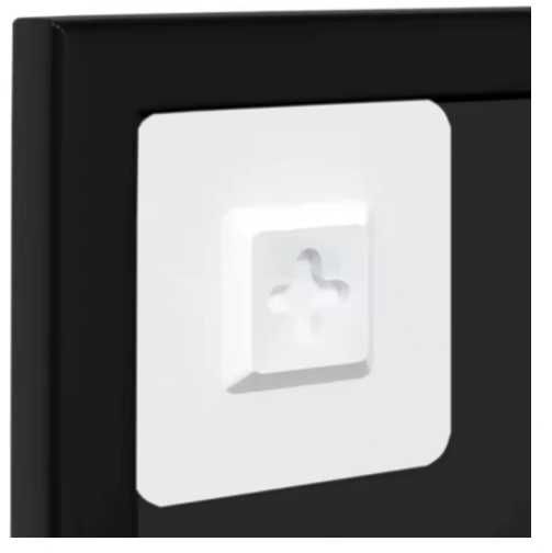 Espelho de parede preto 100x60