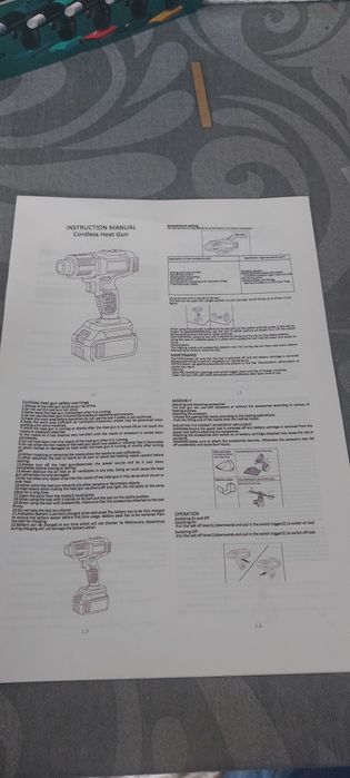 Pistola de calor sem fios