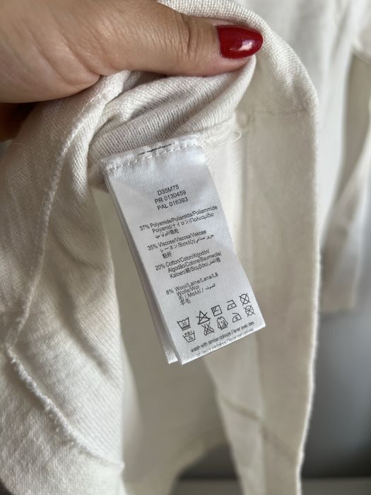 Sweter DKNY jak nowy z wiskozą i wełna