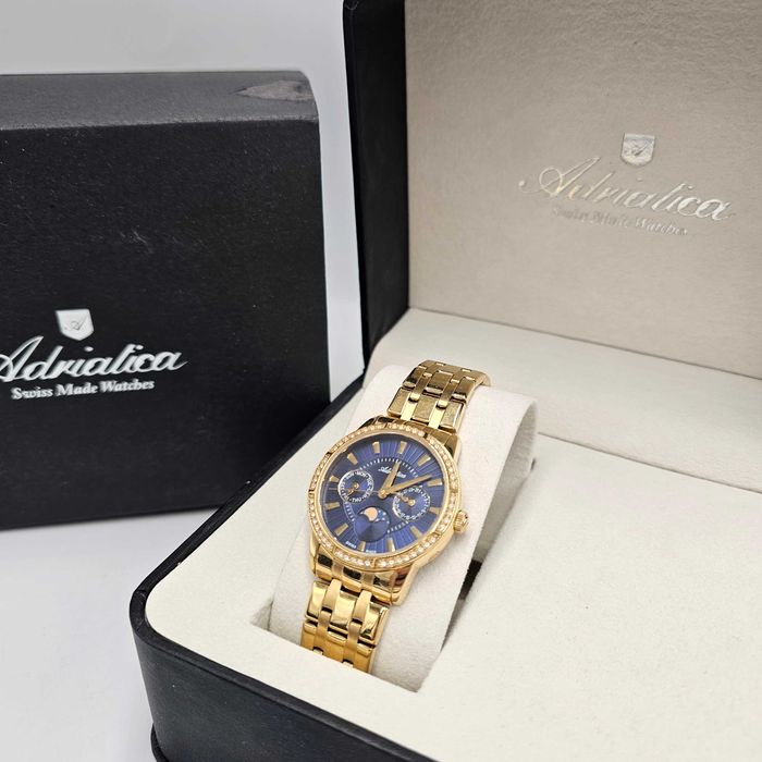 Zegarek Adriatica Sapphire Moonphase damski A3601.1115QFZ