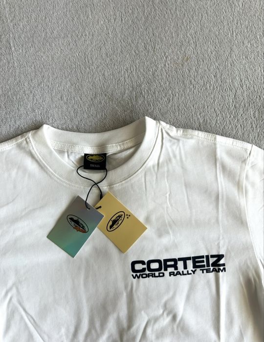 Corteiz Koszulka z Logo Nowa Biała S