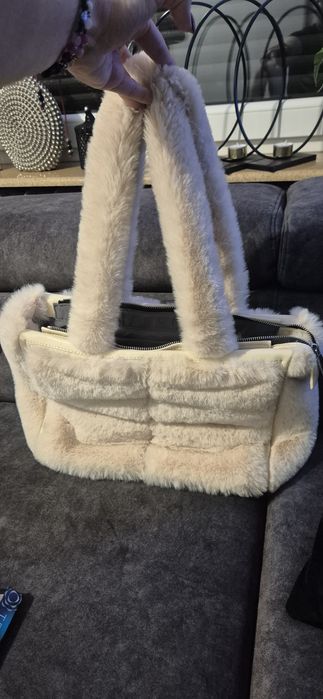 ZARA torba na ramię i do ręki ecru