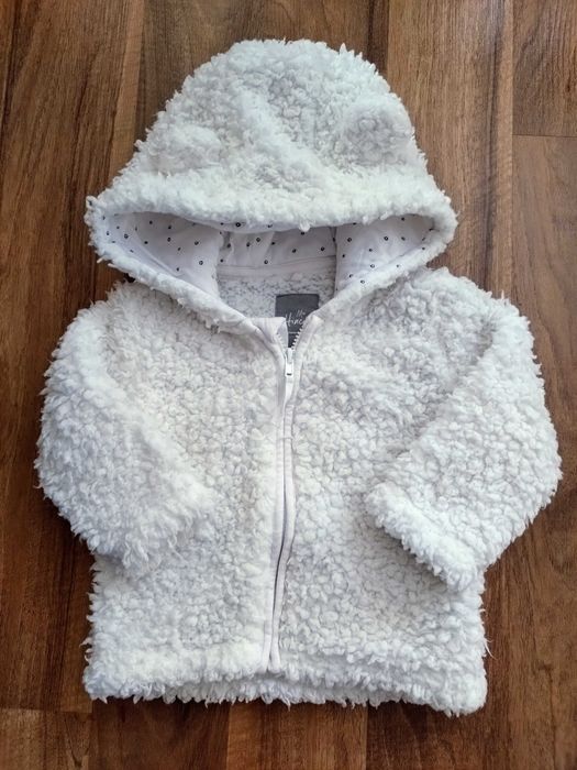 Bluza biała niemowlęca 62