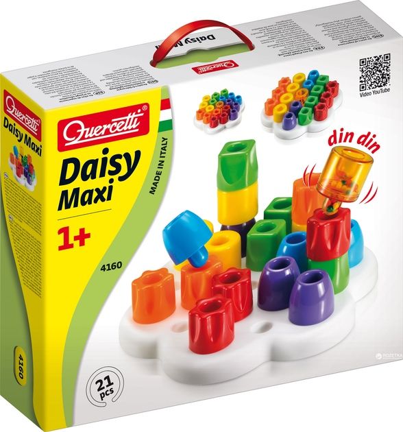 Мозаїка Quercetti "Daisy Maxi" 21 велика фішка, дошка