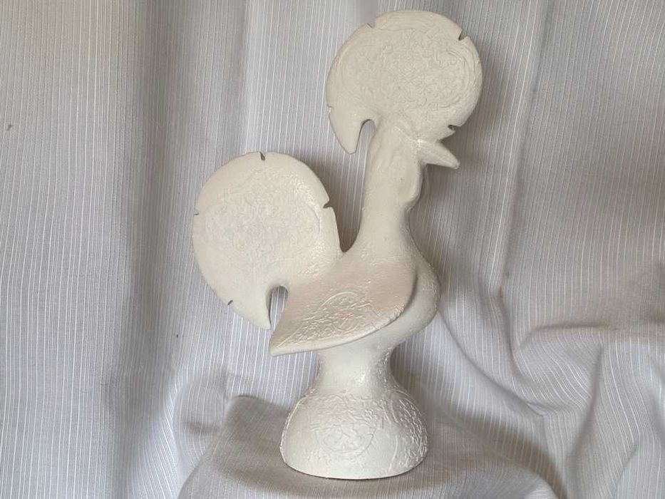 Galo Decorativo em chacota, 27 cm de altura