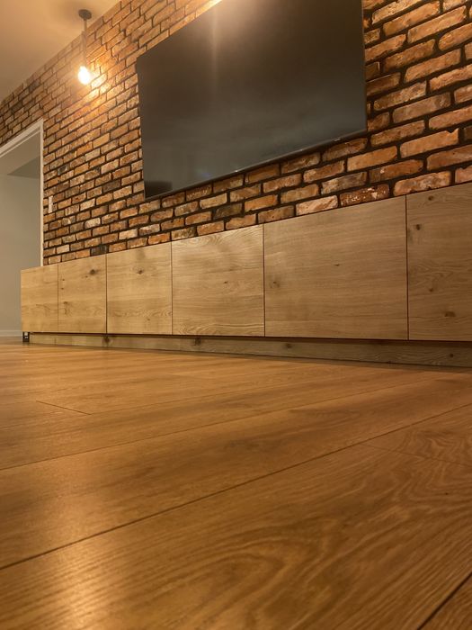Szafka rtv dębowa , komoda dąb , meble loft