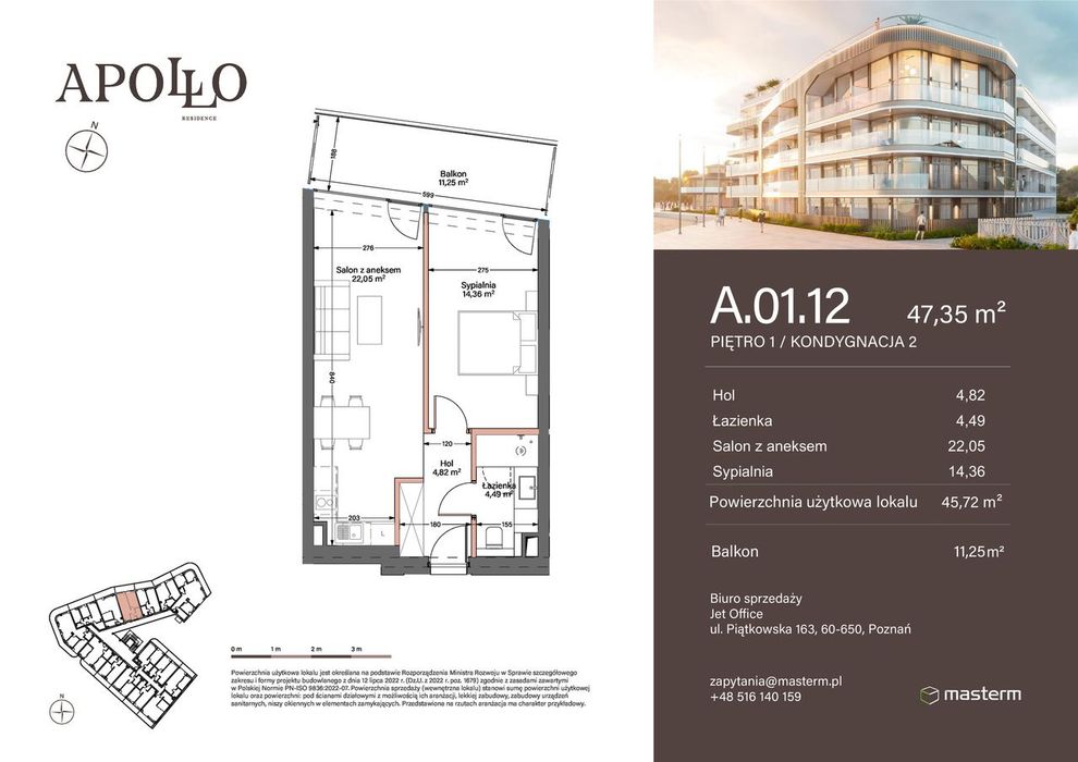 Apartament z widokiem na morze w Apollo Residence w Darłowie! - Widok 3