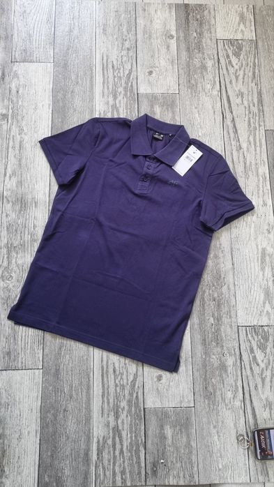 354:Elegancka koszulka 4F polo męska rozmiar M granatowa