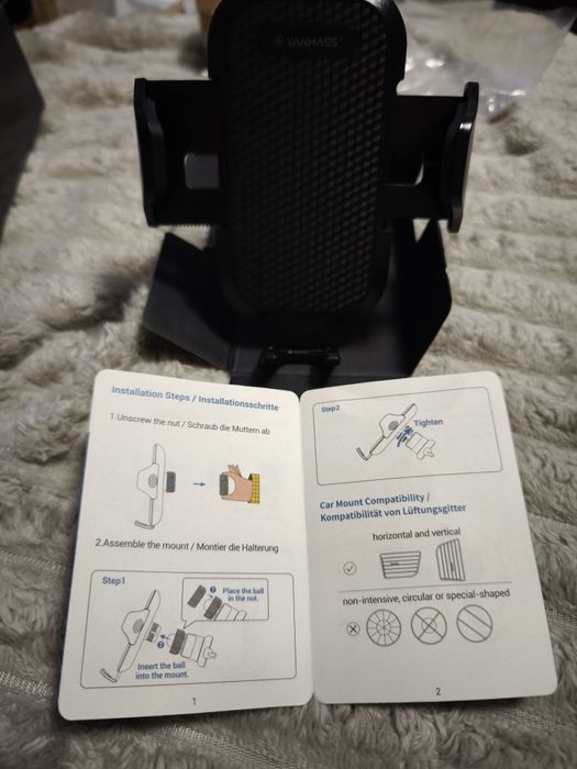 Suporte de telefone para carro VANMASS, [atualizado estável e resisten