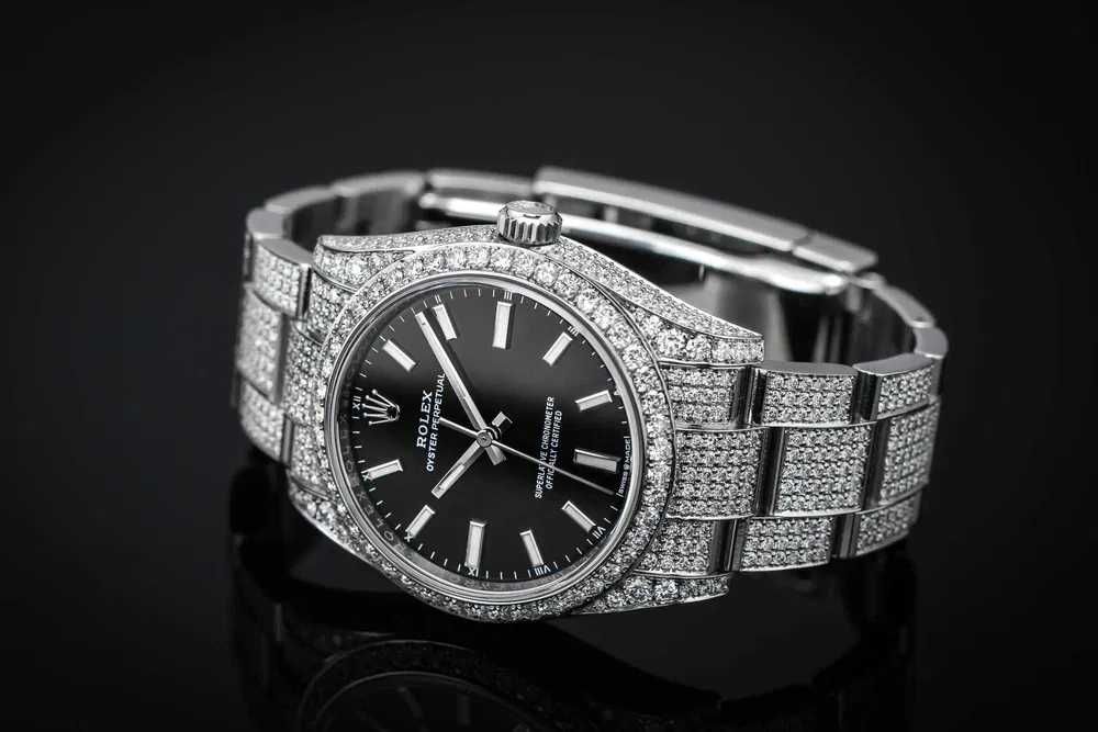 ROLEX z diamentami ICED Oyster Perpetual 34 Pozna Stare Miasto OLX.pl