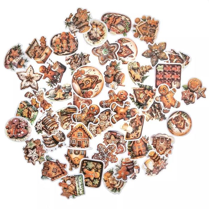 Naklejki winylowe Boże Narodzenie 4-6cm 50szt. Dalprint. Nowy Produkt