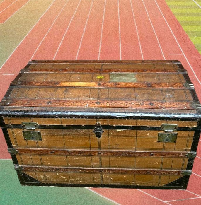 Arca bau, antiga centenaria dos armazens Grandela 105X58X67 cm