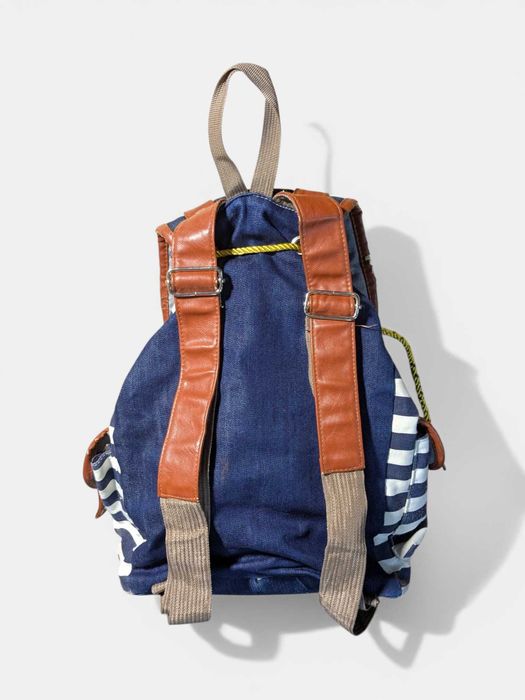 Plecak marynarski paski granatowo-białe