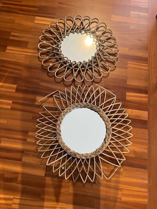 Conjunto de 2 espelhos decorativos