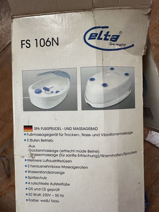Masażer do stóp miska elta Germany fs 106n nowy