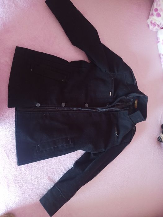 Casaco jaqueta moderno n40 em tecido preto