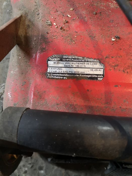 вертикуттер (скарифікатор) MTD