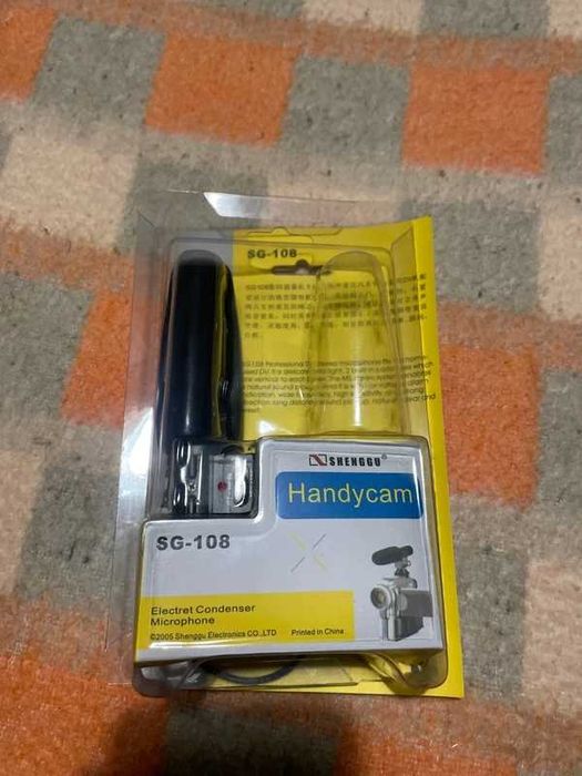 Microfone externo para máquina fotográfica