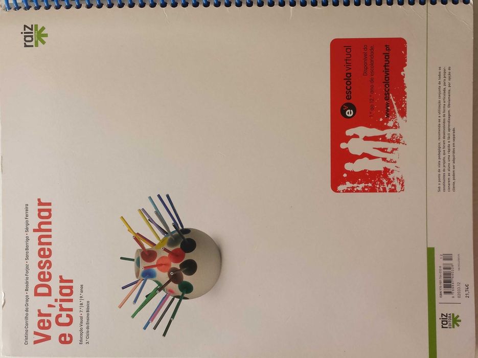 Manual de Educação Visual/Ver,Desenhar e Criar- 7., 8. e 9. Anos Novos