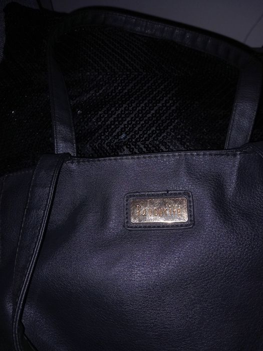 Torebka czarna shopper