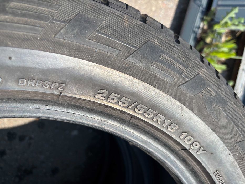 255-55-R18 BRIDGESTONE DUELER 4штуки летней резины GERMANY 2022