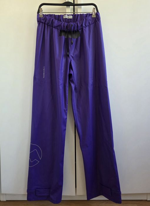 Stromberg spodnie wodoodporne M fioletowe żeglarskie przeciwdeszczowe outdoor