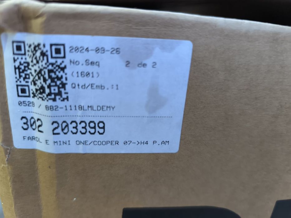 Farol Mini Cooper