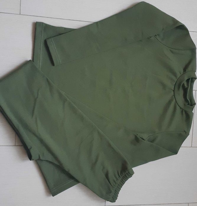 Термобілизна комплект з начосом топ,кофта лонгслів ,термоштани 146-152