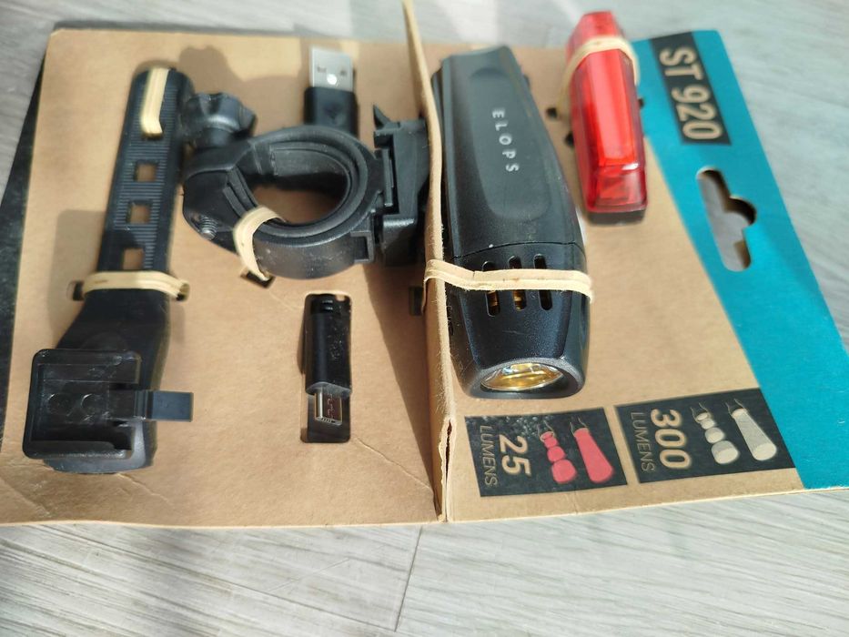 Luzes LED de Bicicleta Frente e Trás ST 920 USB