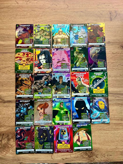 СР УР Черепашки Карточки коллекция картки ниндзя бокс боевая четверка