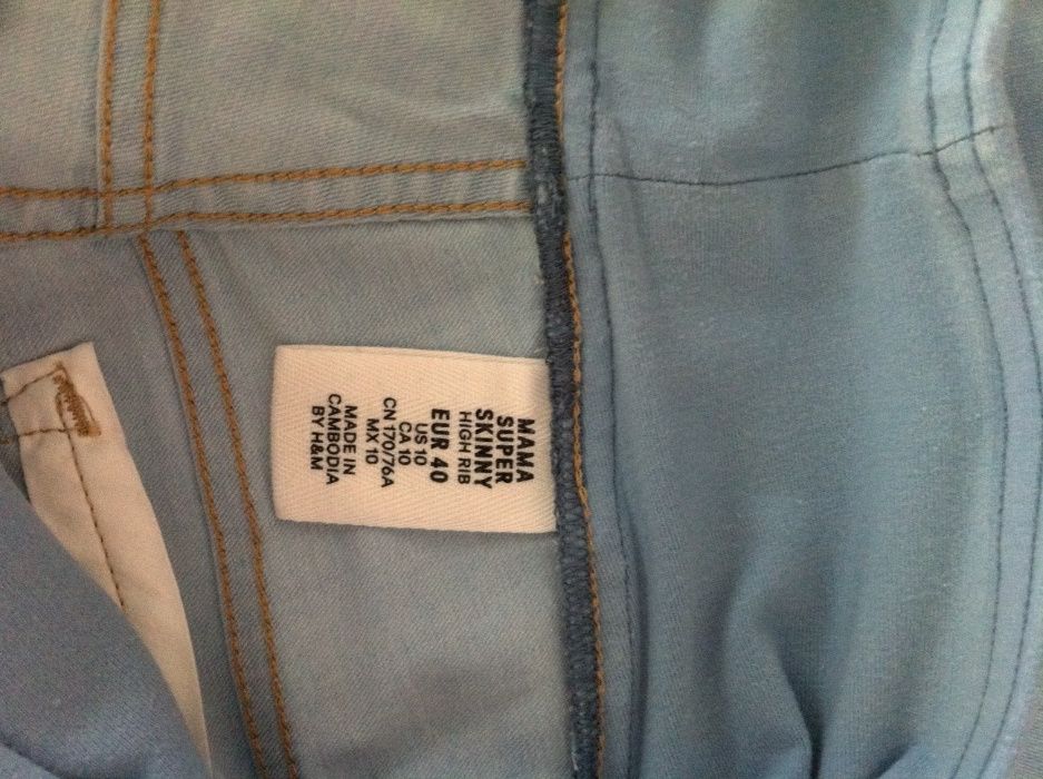 Vendo 2 pares de calças de ganga gravidez 40 H&M