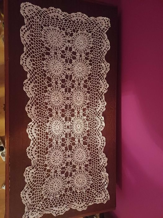 3 conjuntos de panos de renda feitos à mão, novos